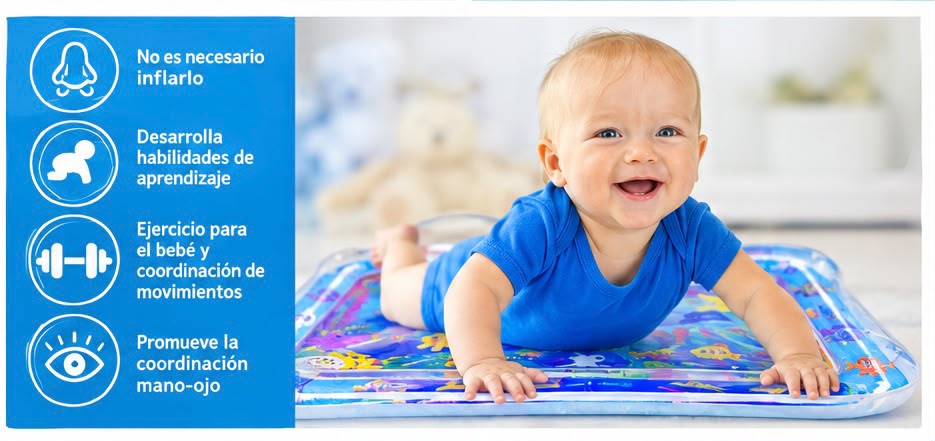 Tapete Sensorial de Agua Para Bebés - Tummy Time
